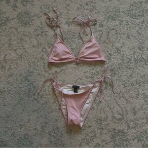 La Hearts Light Pink Bikini Set